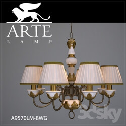 Ceiling light - Chandelier ArteLamp A9570LM-8WG 