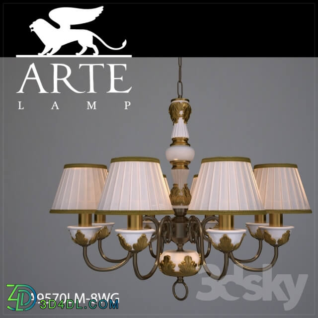 Ceiling light - Chandelier ArteLamp A9570LM-8WG