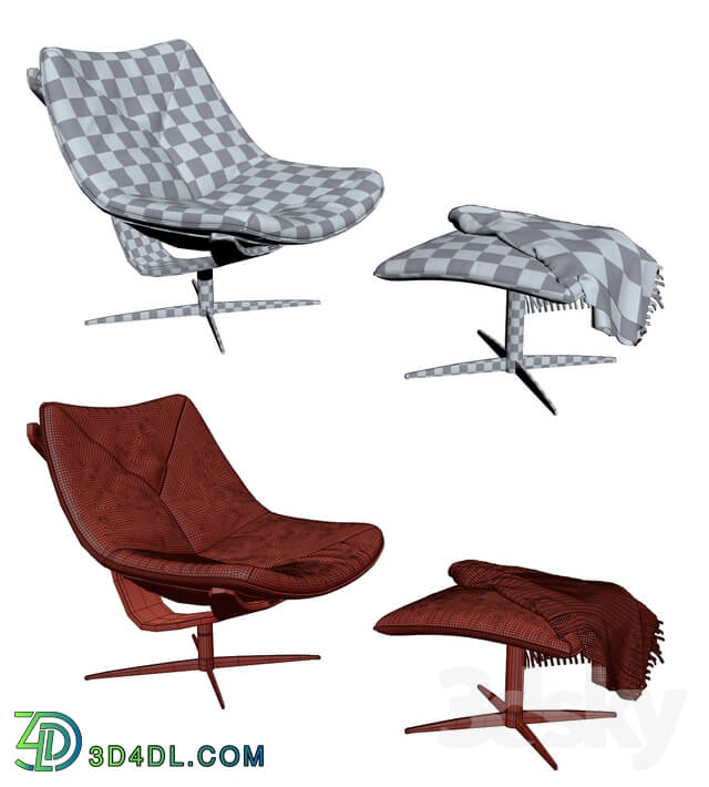 Arm chair - Roche Bobois Dolphin Armchair