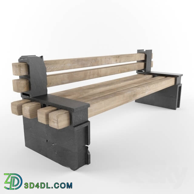 Other architectural elements - Concrete Block Bench