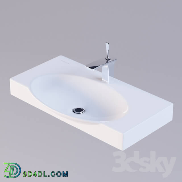 Wash basin - Sanita luxe Infinity 75 washbasin