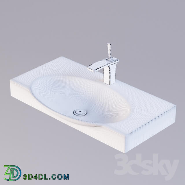 Wash basin - Sanita luxe Infinity 75 washbasin