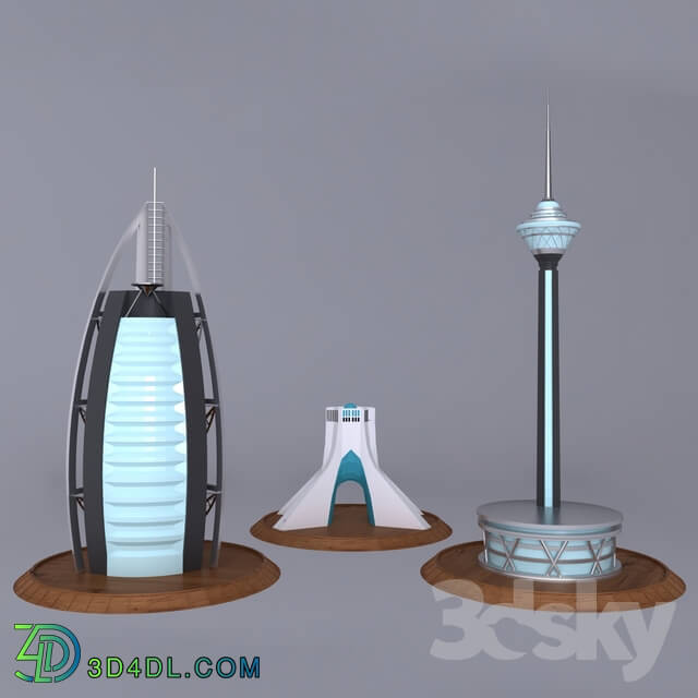 Other decorative objects - Decorative. Al_ arab_ Milad_ Azadi Tower