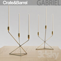 Other decorative objects - Crate _amp_ barrel Gabriel Candle Holder 