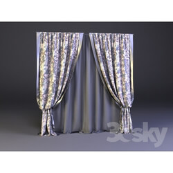 Curtain - Blind with satin inserts 