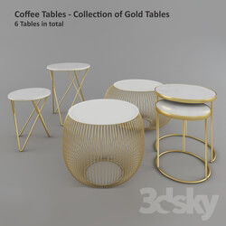 Table - Coffee Table - ZARA Home Gold Tables 