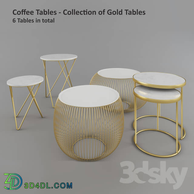 Table - Coffee Table - ZARA Home Gold Tables