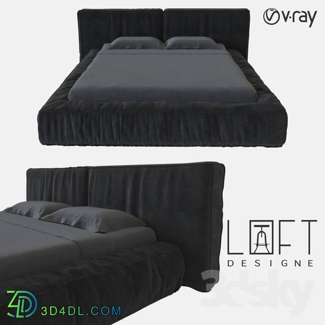 Bed - Bed LoftDesigne 161 model