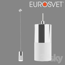 Ceiling light - OHM Suspension lamp Eurosvet 50146_1 chrome _ white 
