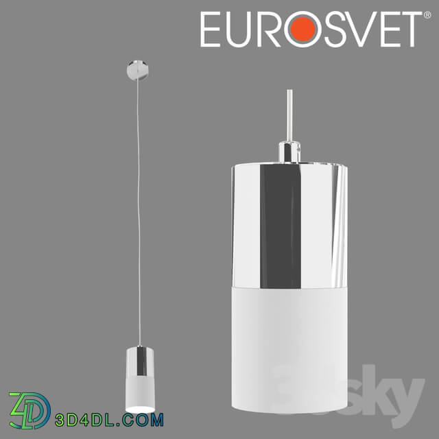 Ceiling light - OHM Suspension lamp Eurosvet 50146_1 chrome _ white