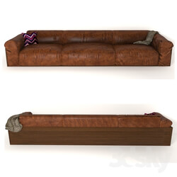 Sofa - Leather sofa 