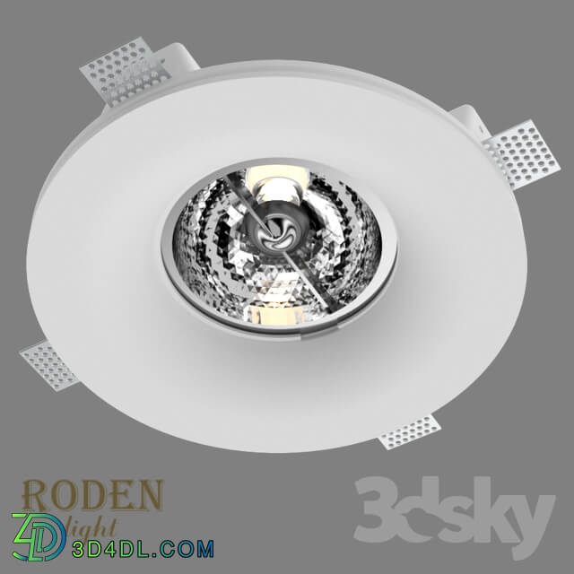 Spot light - OM Mortise plaster lamp RODEN-light RD-254 AR-111