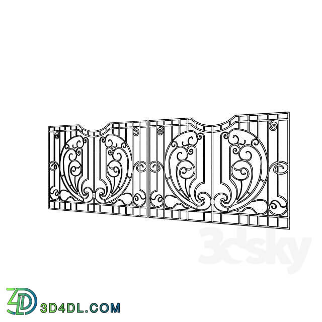 Other architectural elements - forged fence