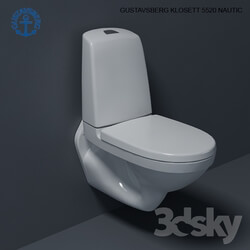 Toilet and Bidet - GUSTAVSBERG KLOSETT 5520 NAUTIC 