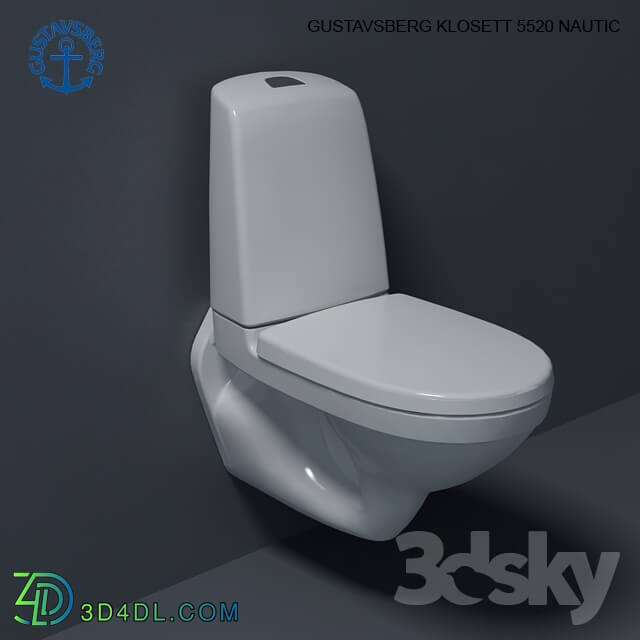 Toilet and Bidet - GUSTAVSBERG KLOSETT 5520 NAUTIC