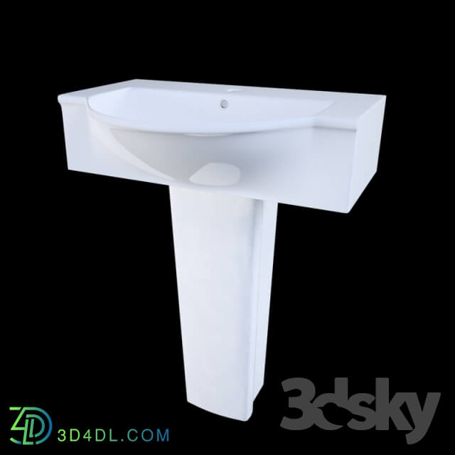 Wash basin - Washbasin Devit Vintage _ pedestal