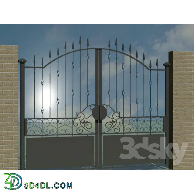 Other architectural elements - forged gate