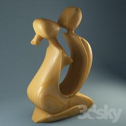 Sculpture - wooden statuette 