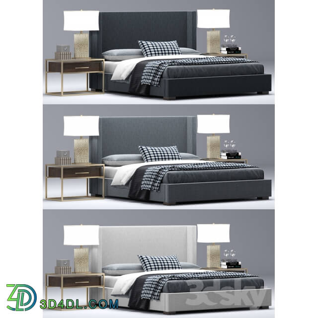 Bed - RH Modern custom shelter platform bed