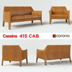 Sofa - Cassina 415 Cab _Sofa _ Armchair_ 