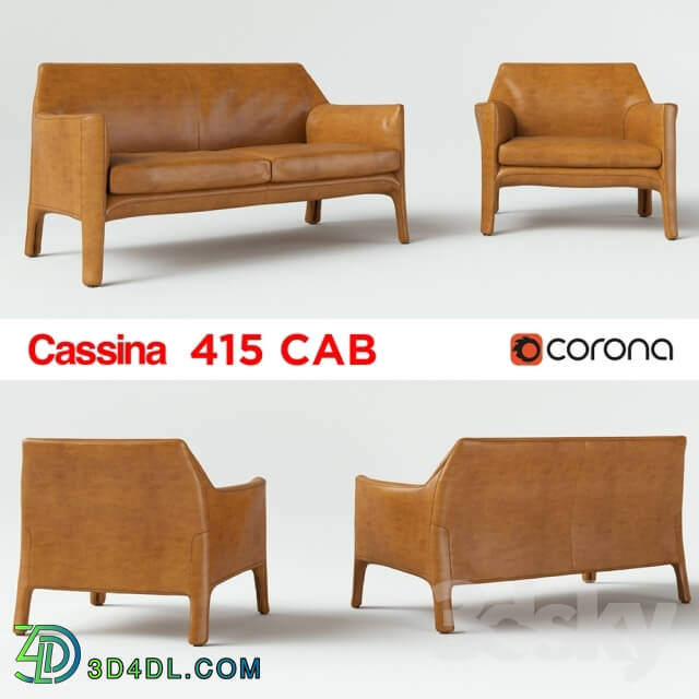 Sofa - Cassina 415 Cab _Sofa _ Armchair_