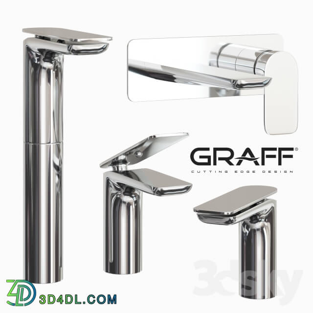 Faucet - Graff set basin mixer for wall SENTO Series