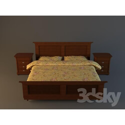 Bed - Bed and nightstand Giorgio Piotti 