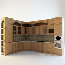 Kitchen - PROFI Kitchen with classic decor side niche for 