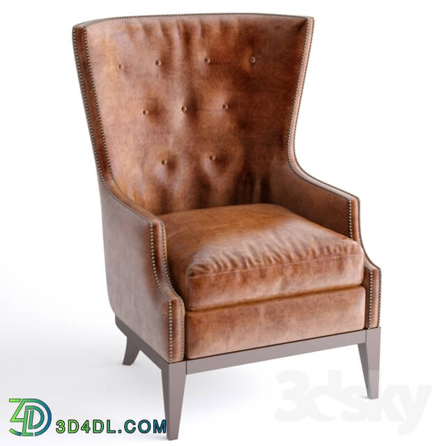 Arm chair - Oak Leather Chair