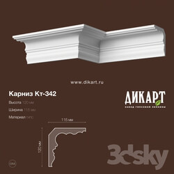 Decorative plaster - KT-342.120Hx115mm 