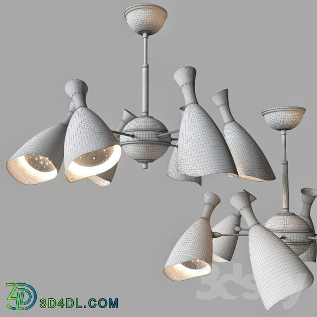 Ceiling light - LED Chandelier 6 horns. China Manufacturing.