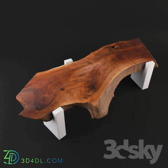 Table - Wood slab coffee table