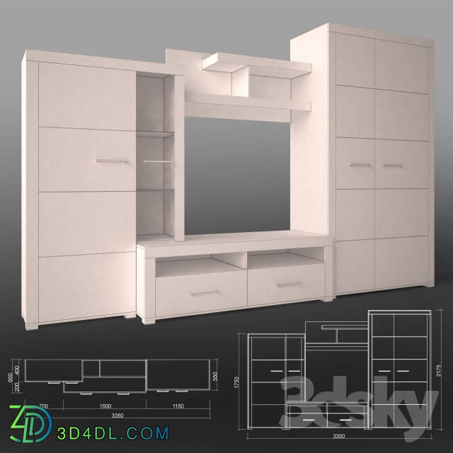 Wardrobe _ Display cabinets - Cabinet-Wall