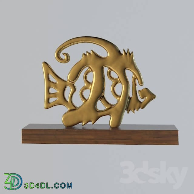 Other decorative objects - statuette of fish