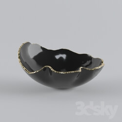 Vase - KATHARINE POOLEY ORGANIC BLACK BOWL 