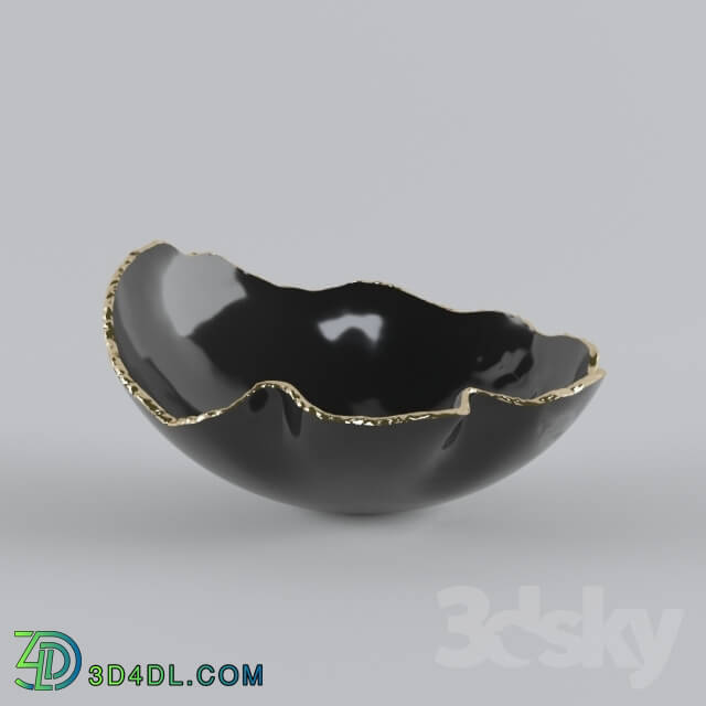 Vase - KATHARINE POOLEY ORGANIC BLACK BOWL