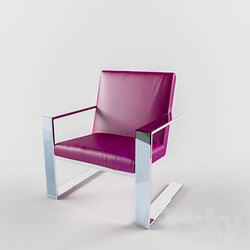 Chair - Purple Leather Chair 