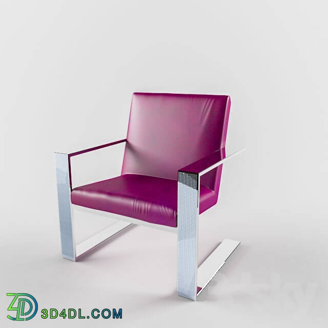 Chair - Purple Leather Chair