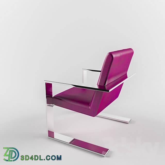 Chair - Purple Leather Chair