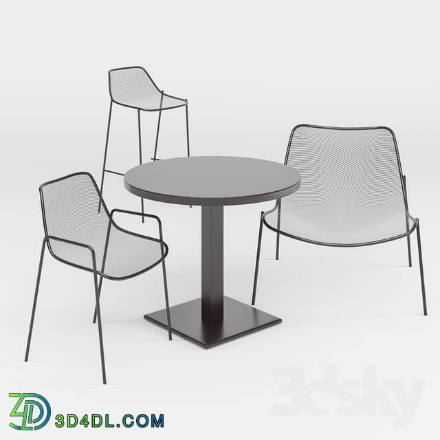 Table _ Chair - emu ROUND