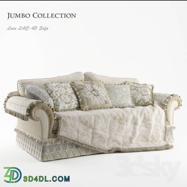 Sofa - Jumbo Collection Promenade Lace LAC-43 3-seat sofa