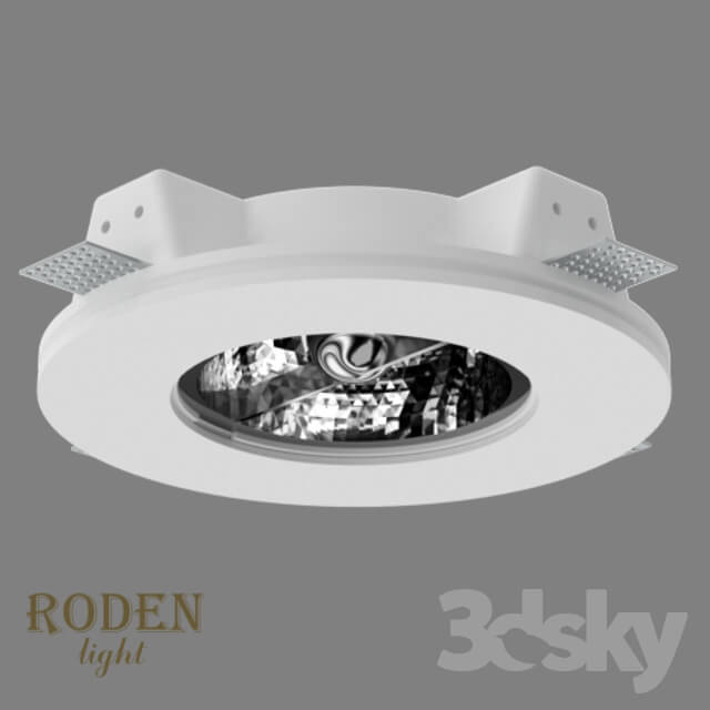 Spot light - OM Mortise plaster lamp RODEN-light RD-255 AR-111