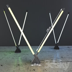 Floor lamp - Sistema Flu Lamp _by Rodolfo Bonetto_ 