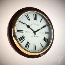 Other decorative objects - RAILWAY STATION WALL CLOCK 