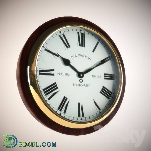 Other decorative objects - RAILWAY STATION WALL CLOCK