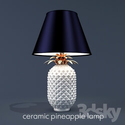 Table lamp - ceramic pineapple lamp 