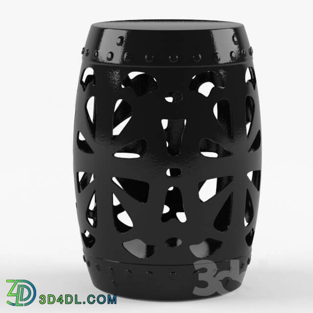 Chair - Stool-keg_ black_ Lacy