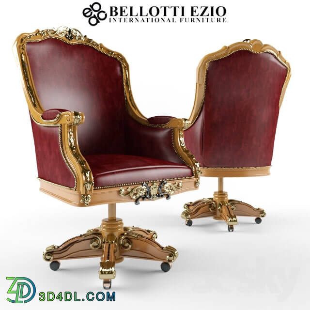 Arm chair - Ezio Bellotti armchair on wheels