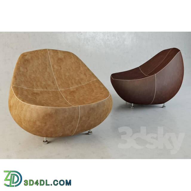 Arm chair - leather chair