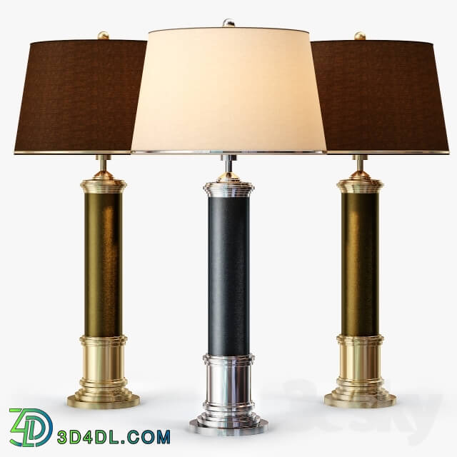 Table lamp - Frederick Cooper Leather Column Table Lamp